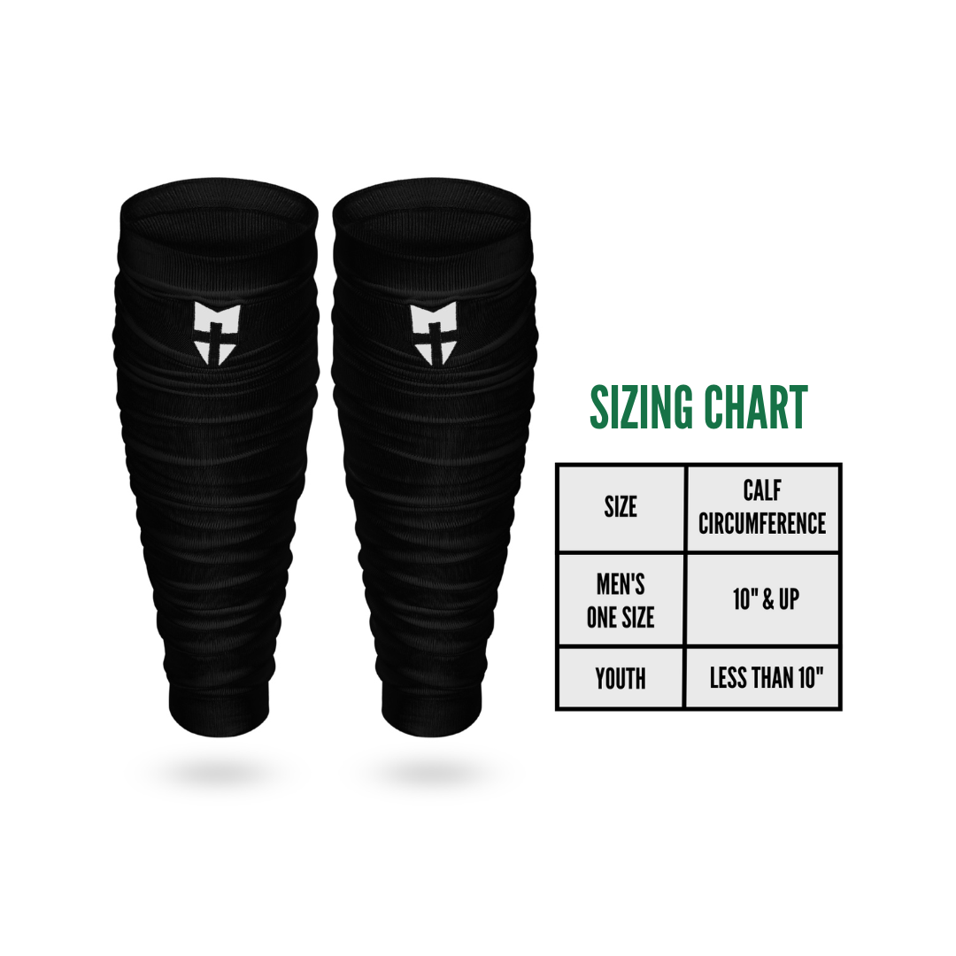 SCRUNCH FOOTBALL LEG SLEEVES (BLACK)