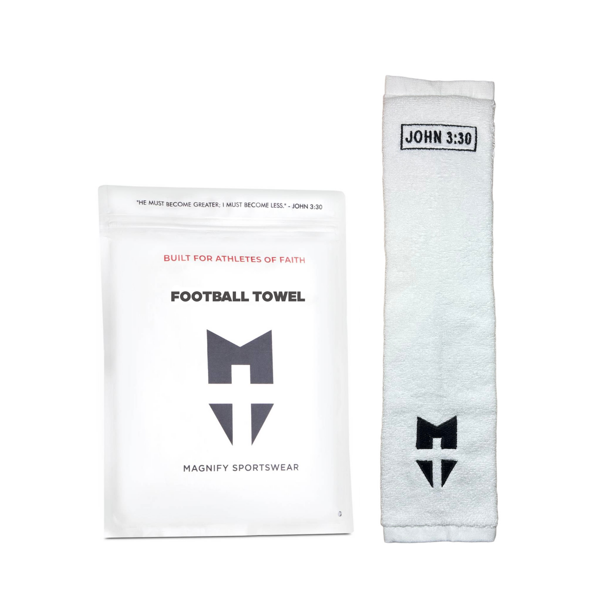 White Football Towel